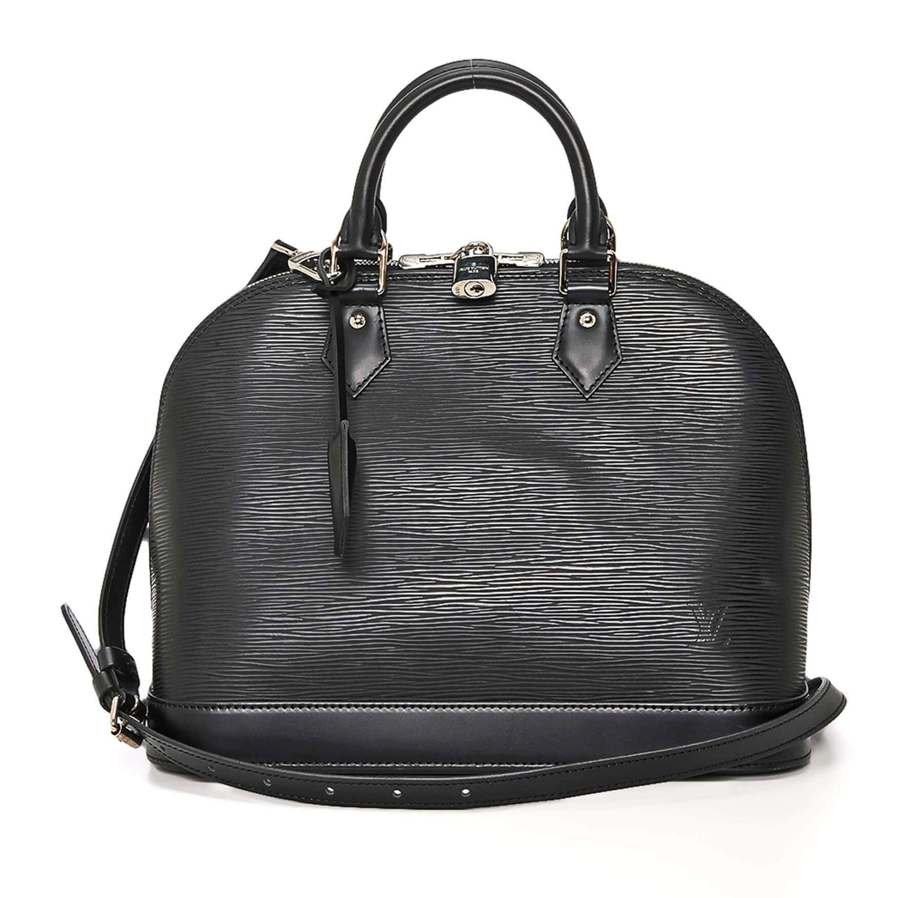 Louis Vuitton - Black Epi Leather Alma PM Tote Bag